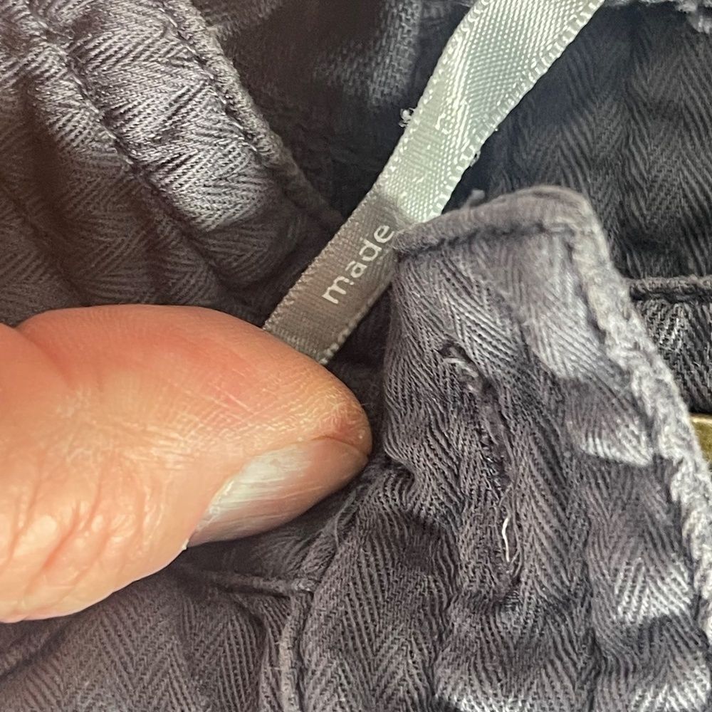 Bobi Grey Cotton Jacket Sz L - Picture 8 of 9
